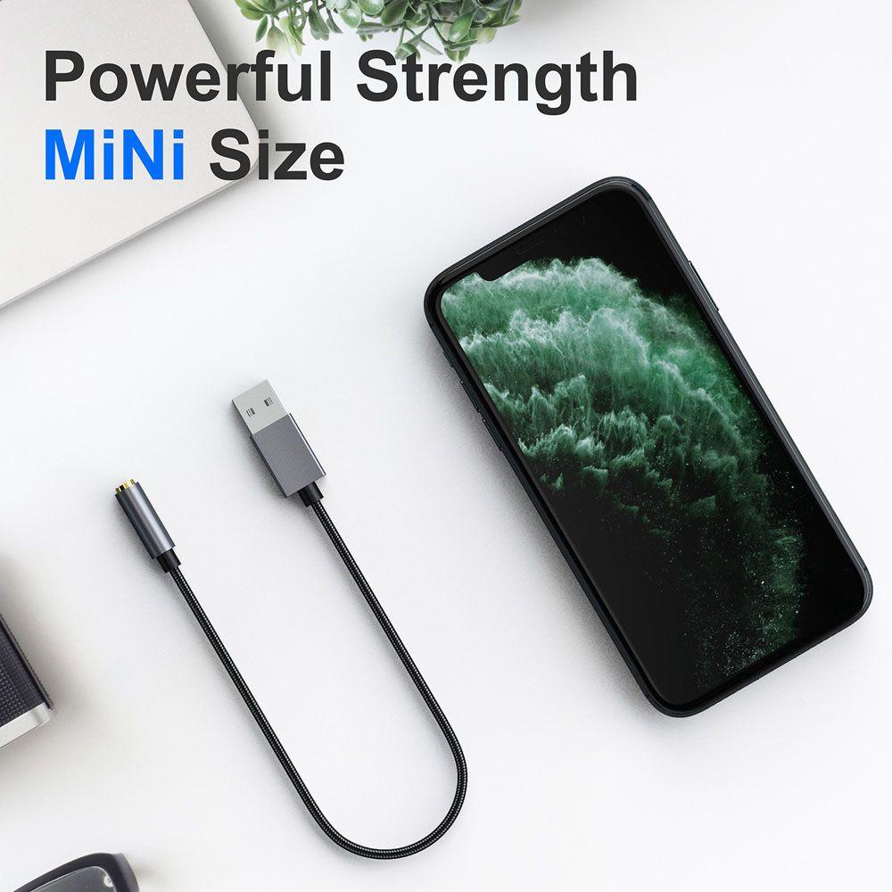 Dây Cáp Chuyển Đổi Thẻ Âm Thanh USB Sang Tai Nghe 3.5mm TAYLOR1 Cho Máy Tính Laptop