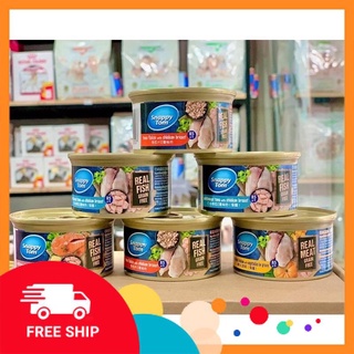 Pate Cho Mèo Snappy Tom Premium Lon 85g - Thịt Cá Siêu Hấp Dẫn