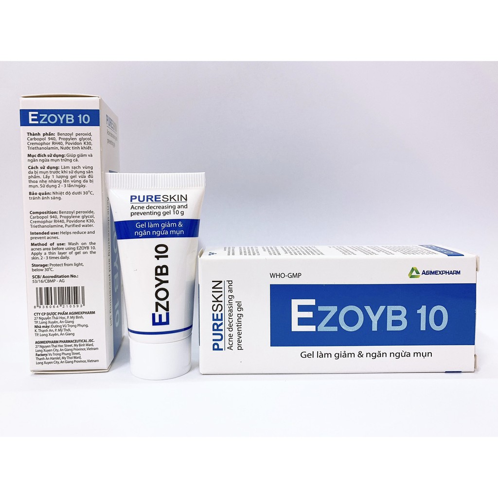 EZOYB 10 Giúp giảm và ngăn ngừa mụn trứng cá 10g