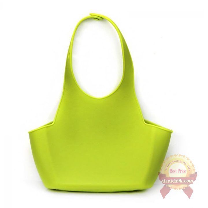 Giỏ đựng đồ nhựa đa năng nhỏ gọn có lỗ thoát nước móc treo cho nhà bếp