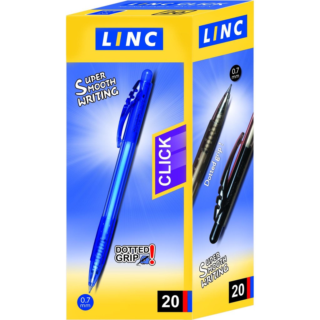 bút Linc Click- bút cho văn phòng( 0,7mm) combo 5 chiếc