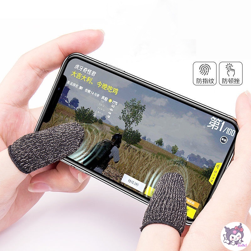 1 Cặp Bao Ngón Tay Loại Bỏ Mồ Hôi Cho Chơi Game Pubg Mobile Legends