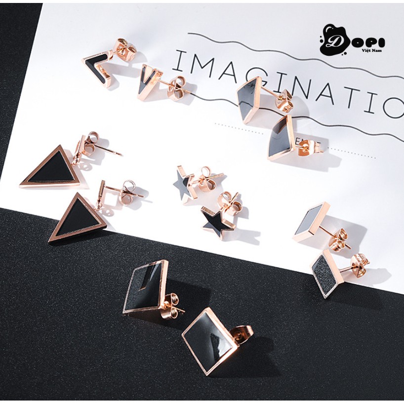 Bông tai form ngắn cá tính