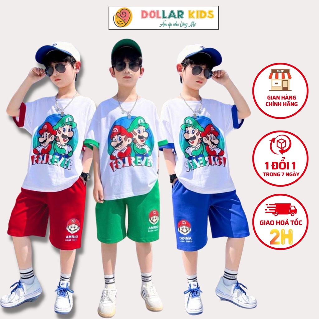 Đồ Bộ Cho Bé Trai Hãng Dollarkids Vải  Co Giãn Thoáng Mát