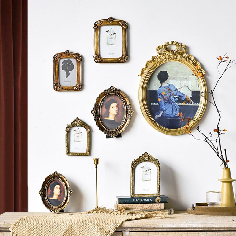 Giá Đỡ Khung Ảnh Trang Trí Phòng Ngủ Phong Cách Baroque Cổ Điển