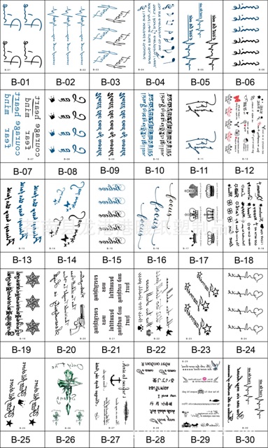 Set 30 hình xăm dán giá 50k tattoo