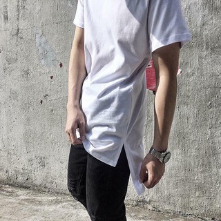 Áo Thun Longtee Layer Xẻ Tà Nam Nữ Unisex