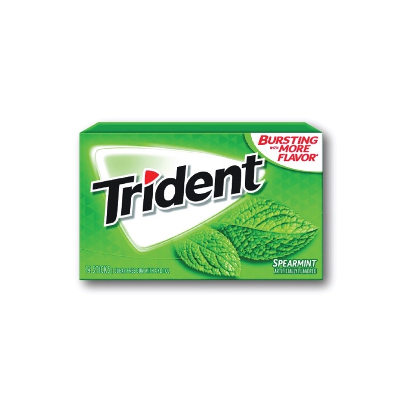 Kẹo Gum Trident không đường 1 vỉ 12 tép 4 vị