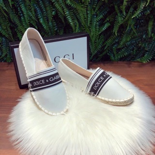 (Kèm clip)SALE giày slip on dg đế cói hàng quảng châu fullbox