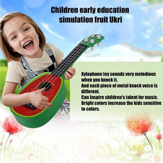 Đồ chơi đàn Ukelele hình dưa hấu 32cm 4 dây