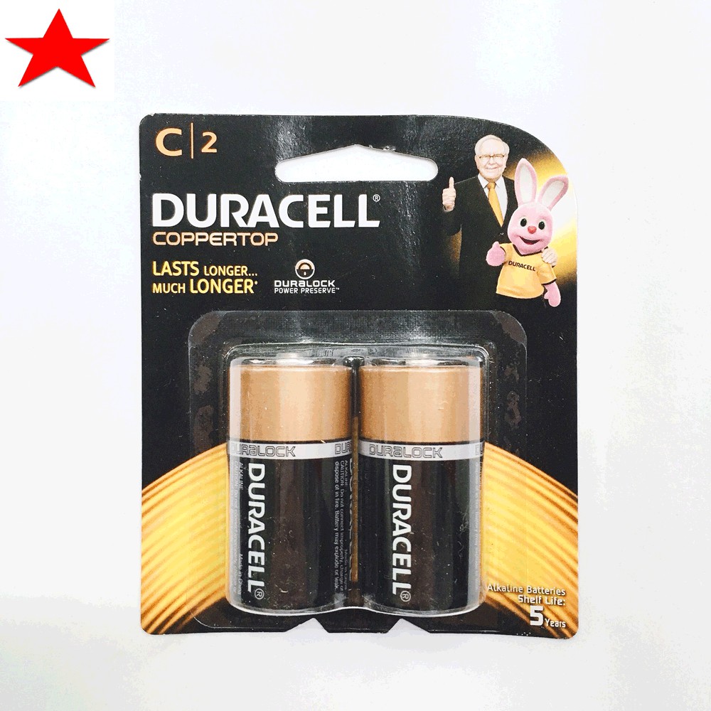 1 Vỉ Pin Duracell Trung Alkaline Chính Hãng