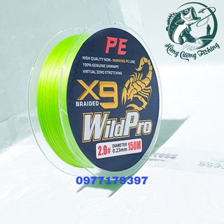 Dây dù PE Siêu Bền Câu Cá Dù x9 wild pro 150m 🔰 Dây Câu Chất Lượng 🔰 Dây Dù Câu Cá