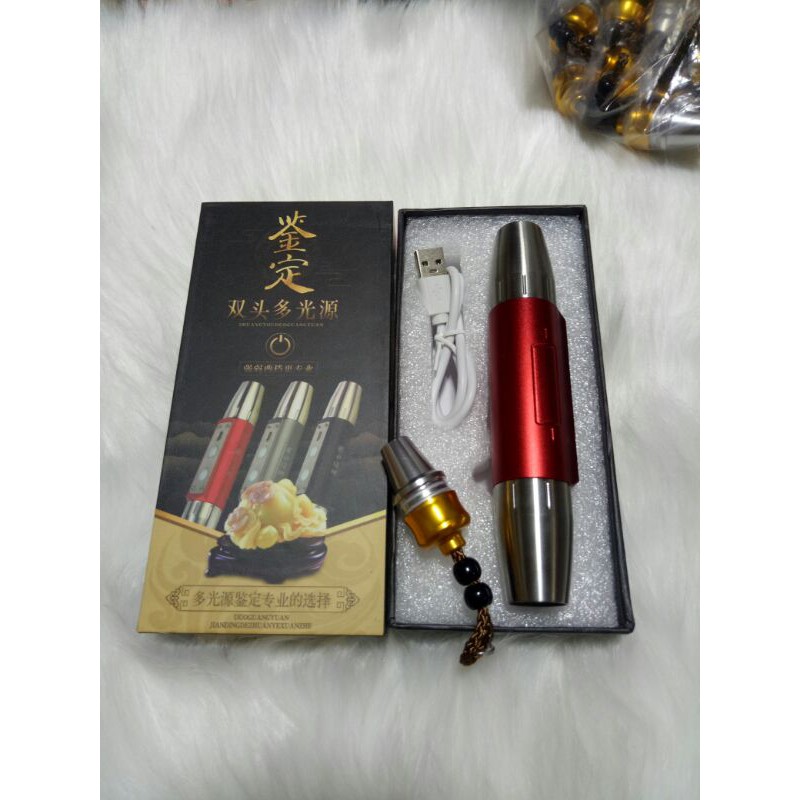 Đèn Pin Soi Đá Quý 4 MÀU CHÍNH HÃNG Siêu Sáng Chuyên Soi Đá, Hổ Phách