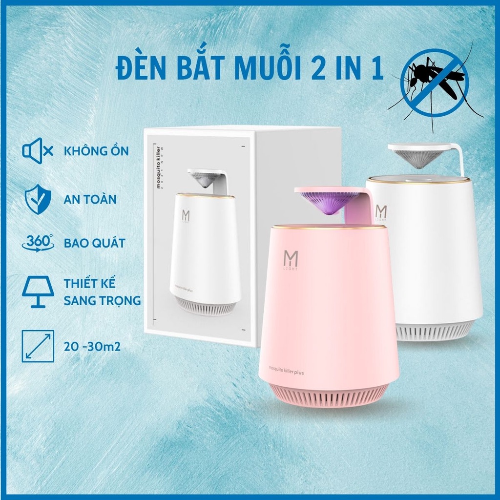 Đèn Bắt Muỗi Hình Trụ, Cắm Cổng USB Thông Minh, Công Nghệ Mới Nhật Bản, Có Đèn Ngủ Led - Chiko Kids