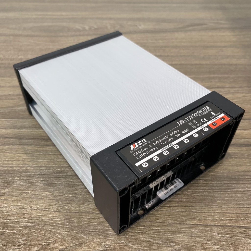 Nguồn led 12v33a Vỏ Nhôm NB Chống Mưa Hàng Chính Hãng Bảo Hành 12 Tháng