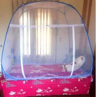 Mùng Màn Chụp Tự Bung Đỉnh Rộng loại 1.8mx2m hàng Việt Nam chất lượng cao