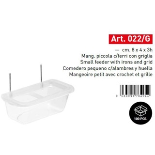 Máng ăn 2 ngăn móc kẽm 022/G