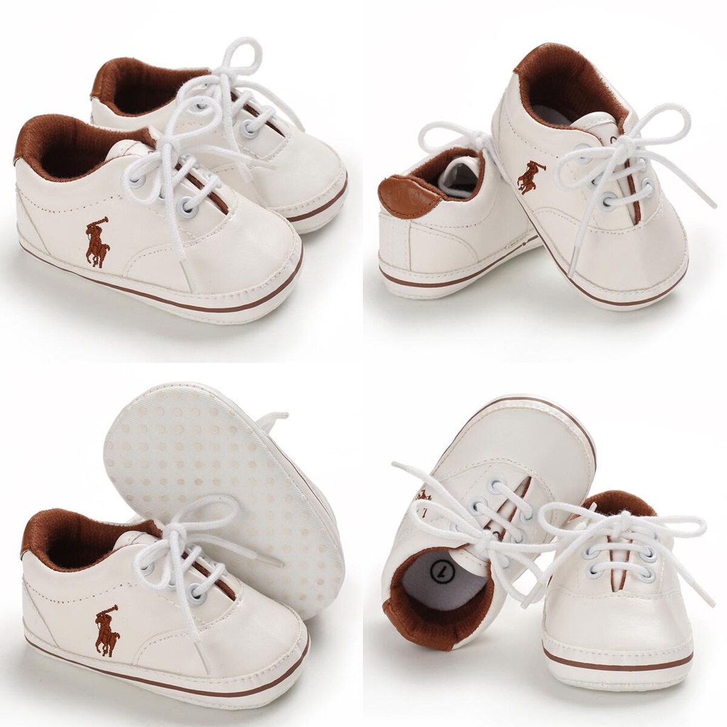 Giày Sneaker Da PU Đế Mềm Cho Bé Sơ Sinh