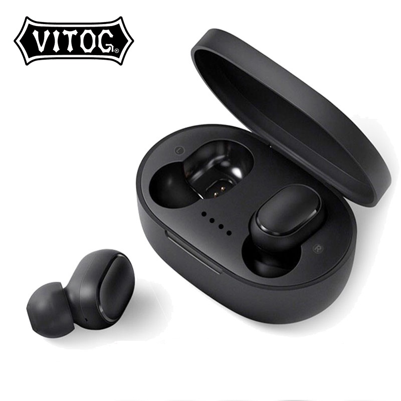 Tai nghe không dây VITOG Bluetooth 5.0 A6S Tws với hộp sạc điện thoại di thumbnail