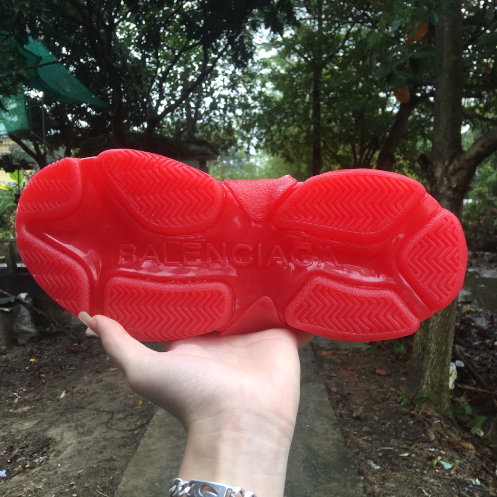 Giày sneaker BA LEN đế khí màu đỏ