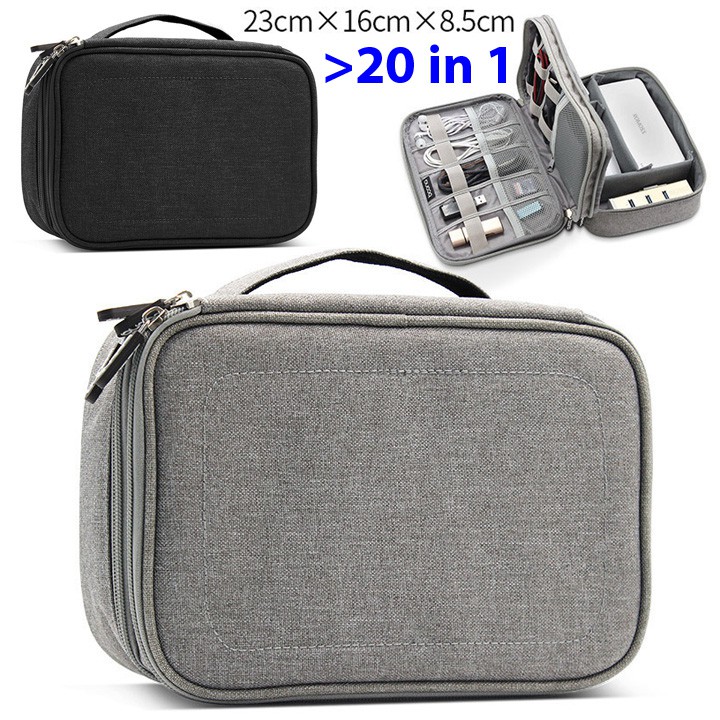 Túi đựng phụ kiện đa năng Oz45 Baona BN-B004 đựng sạc dự phòng, sạc, cáp, chuột, USB, thẻ nhớ