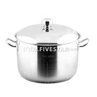 Nồi Inox Fivestart 36cm, kích thước lơn dùng cho luộc gà hầm xương, dùng được cho bếp từ