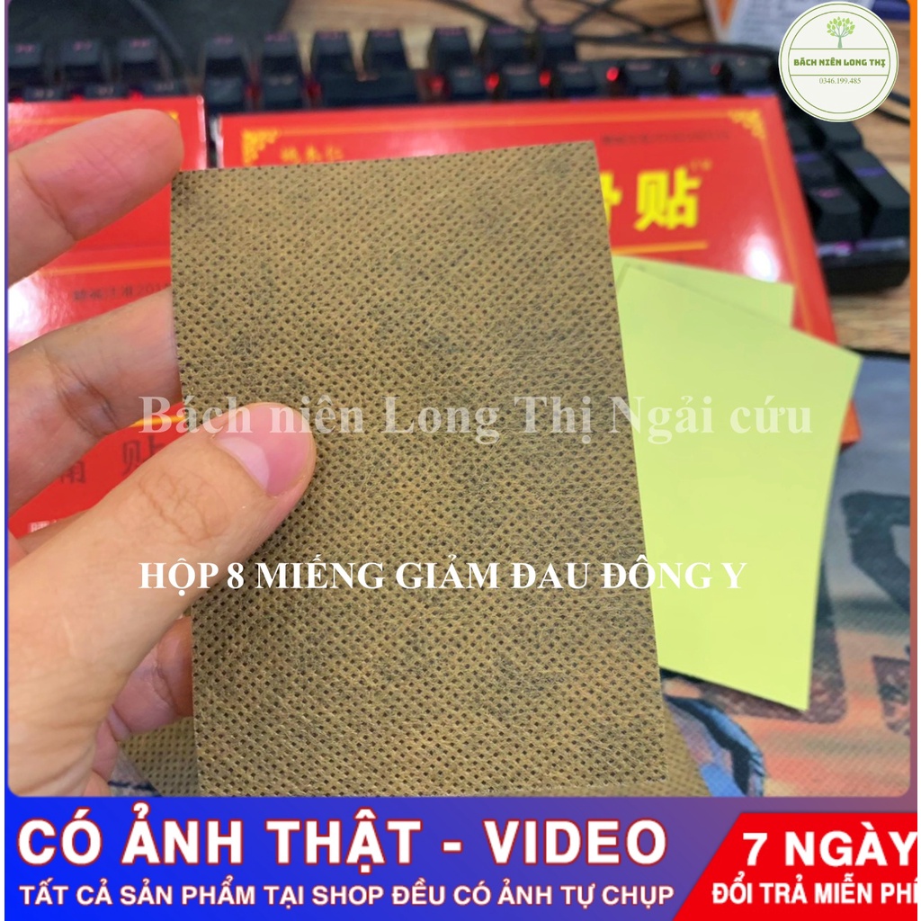 (Hộp 6-8 miếng) Dán giảm đau xương khớp đông y miếng dán đen, hộp đỏ nội địa Trung-màu ngẫu nhiên