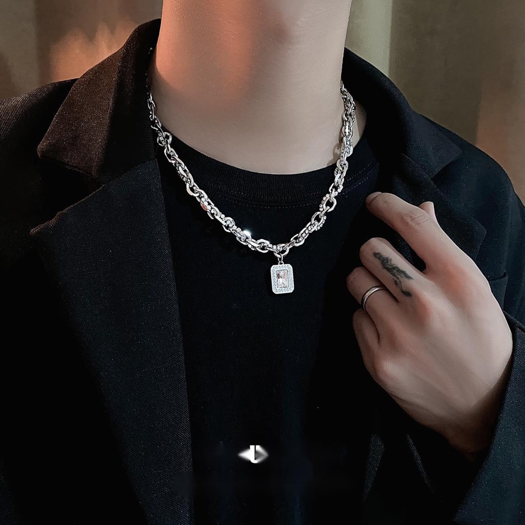 Vòng cổ Thép Titan Cao Cấp Phong Cách Đường Phố