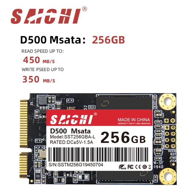 Ổ Cứng Ssd D500 Msata 128gb 256gb Ssd Msata 3d Tlc / Qlc Cho Laptop | BigBuy360 - bigbuy360.vn