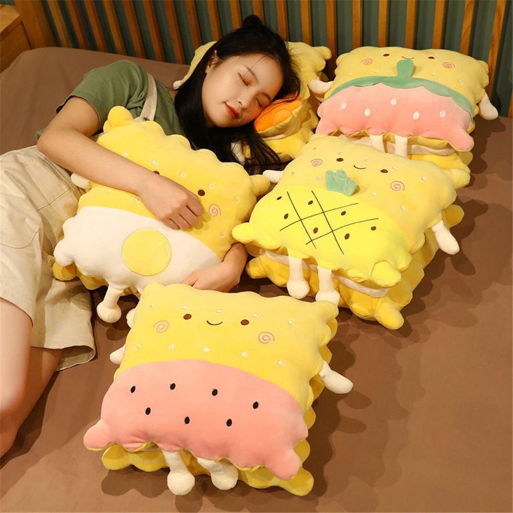Búp Bê Nhồi Bông Hình Bánh Quy Mềm Mại