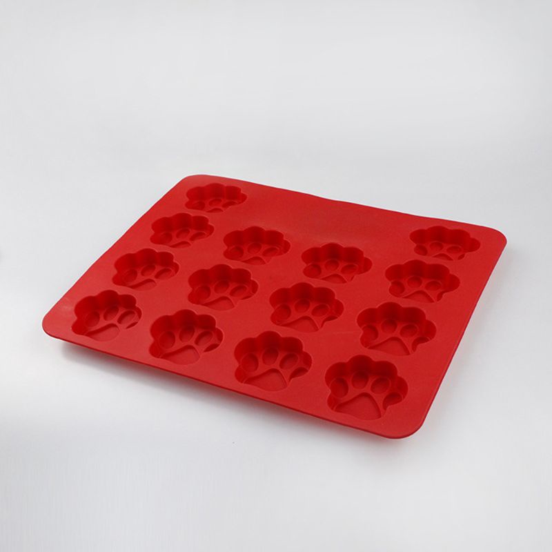 Khuôn Silicone Làm Bánh Kẹo Hình Dấu Chân Cún Đáng Yêu