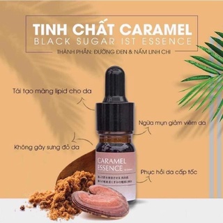 [ Xả Hàng móp Hộp sl ít ] Serum Caramel Essence  Đường Đen Xóa Mụn Của Viện Da Liễu Hàng Nhập Khẩu ( Bao Kiểm Định )