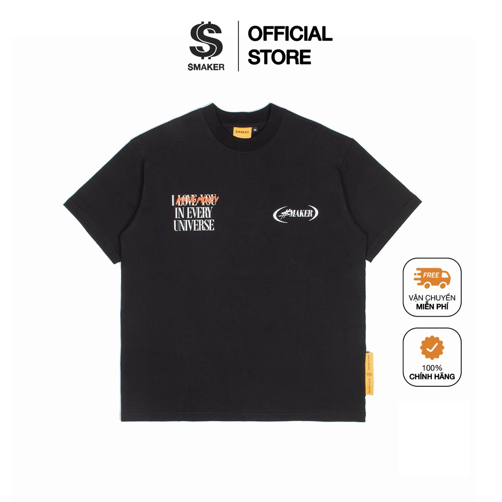 Áo thun cotton nam nữ Unisex form rộng tay lỡ, local brand chính hãng - "I MAKE MONEY IN EVERY UNIVERSE" TEE