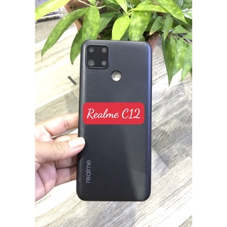 Bộ vỏ sườn Realme C12 zin new ( bộ gồm lưng,sườn,nút bấm, kính camera)