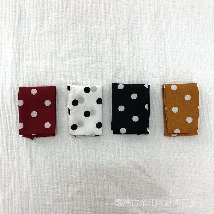 Khăn Quàng Cổ Chấm Bi Nhỏ Đa Năng Thời Trang Xuân Hè Hàng Mới 19 Cho Bé Gái