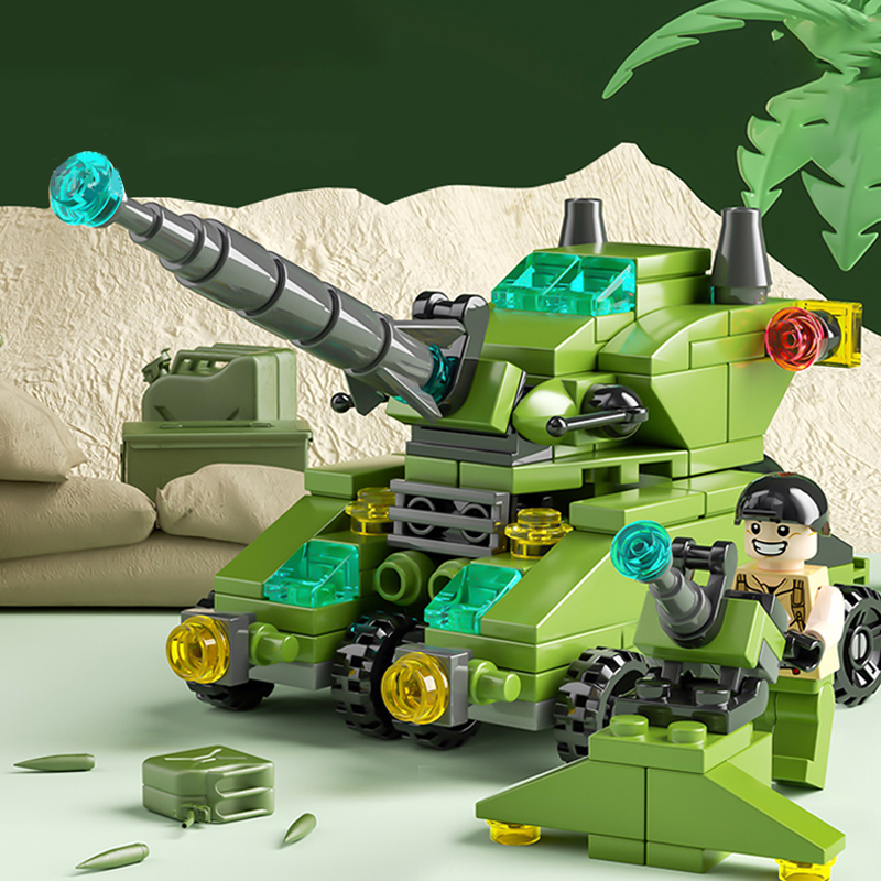 Bộ Đồ Chơi Lắp Ráp Mô Hình Xe Cứu Hỏa Mini Dành Cho Trẻ Em