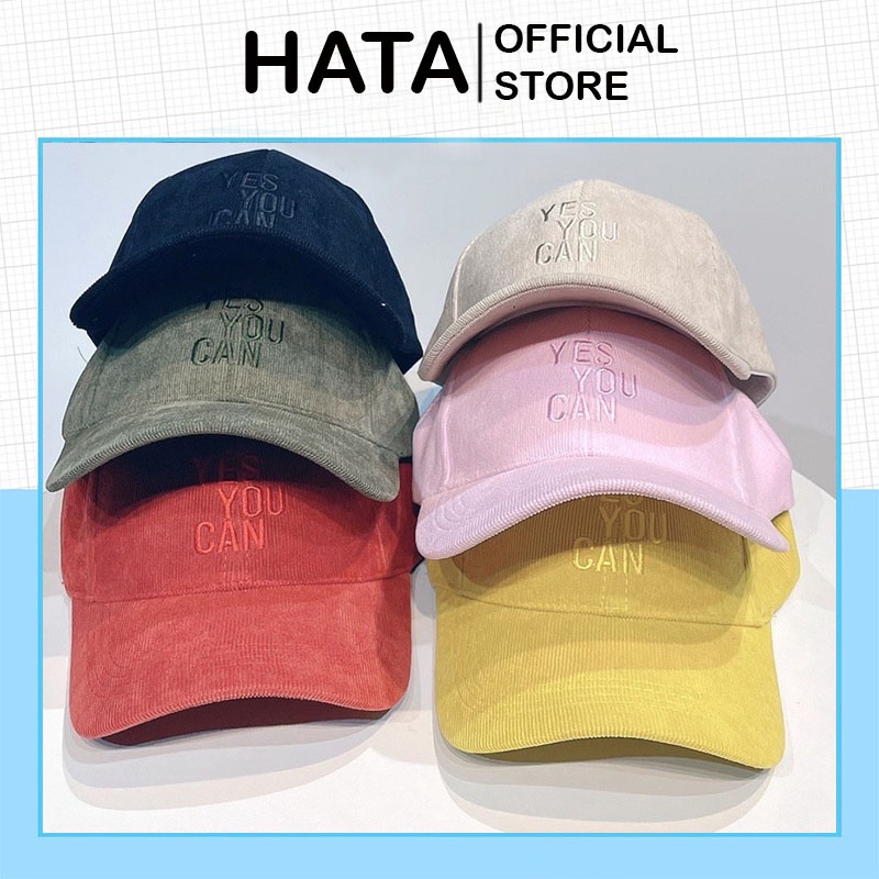 Mũ Nón Lưỡi Trai UNISEX YES YOU CAN 347 Phong Cách Ulzzang Cực Hot - Hata24h