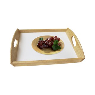 Khay trung lỗ tay cầm oval gỗ Đức Thành 27731