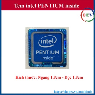 Tem intel pentium thay tem máy tính - tem laptop