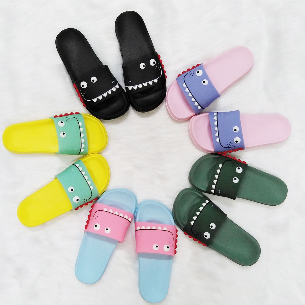 DÉP NỮ NAM UNISEX QUAI NGANG, DÉP TRONG NHÀ, DÉP ĐI TRONG NHÀ, MANG ĐI HỌC, ĐI CHƠI ĐẸP CUTE THỜI TRANG KHỦNG LONG