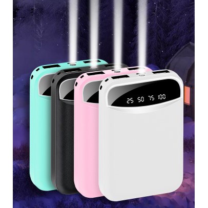 Pin Sạc Dự Phòng Mini Tiện Lợi 10000 mAh Có Đèn Led Họa Tiết Gấu Dễ Thương - Super Buyers