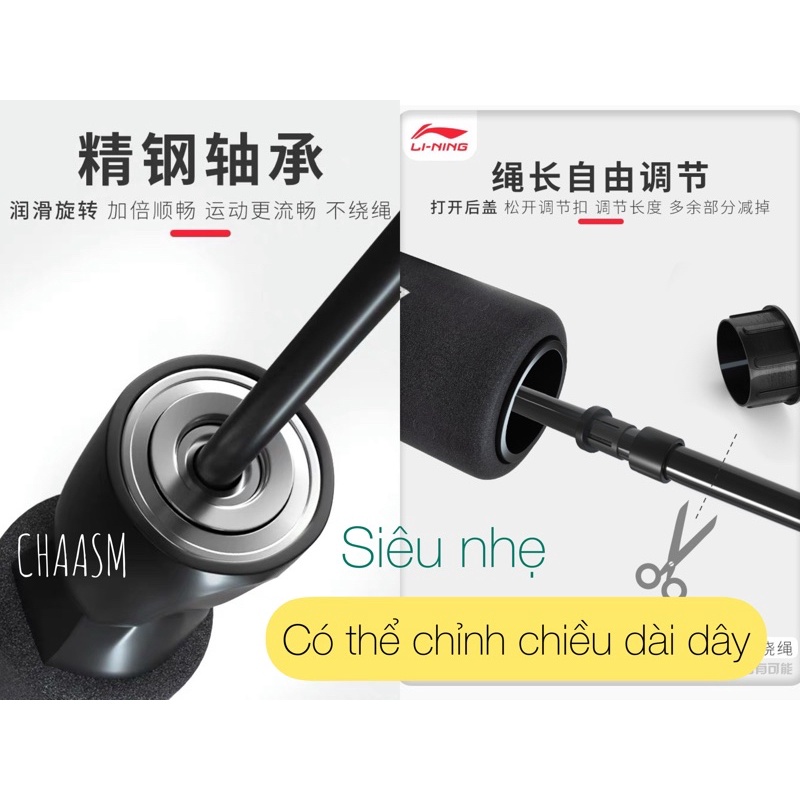 Dây tập nhảy-dây đếm số LiNing SẴN
