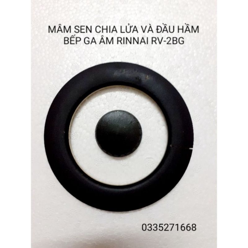 Combo mâm sen chia lửa + đầu hâm bếp ga âm RINNAI RVB-2BG ( B/D/F/L/Ư )N, bếp âm Sunhouse SHB5538...