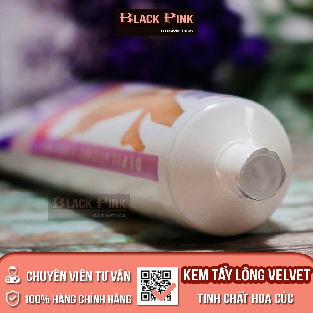 Kem tẩy lông Velvet Sensitive Nga 100ml -  tẩy lông nhanh, không gây hại cho da, tẩy sạch cả lông cứng đầu nhất