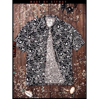 [By 67.FWAY☆]FOREST SHIRT / Sơ mi hoa họa tiết chim phong cách Hawaii Shirt Unisex
