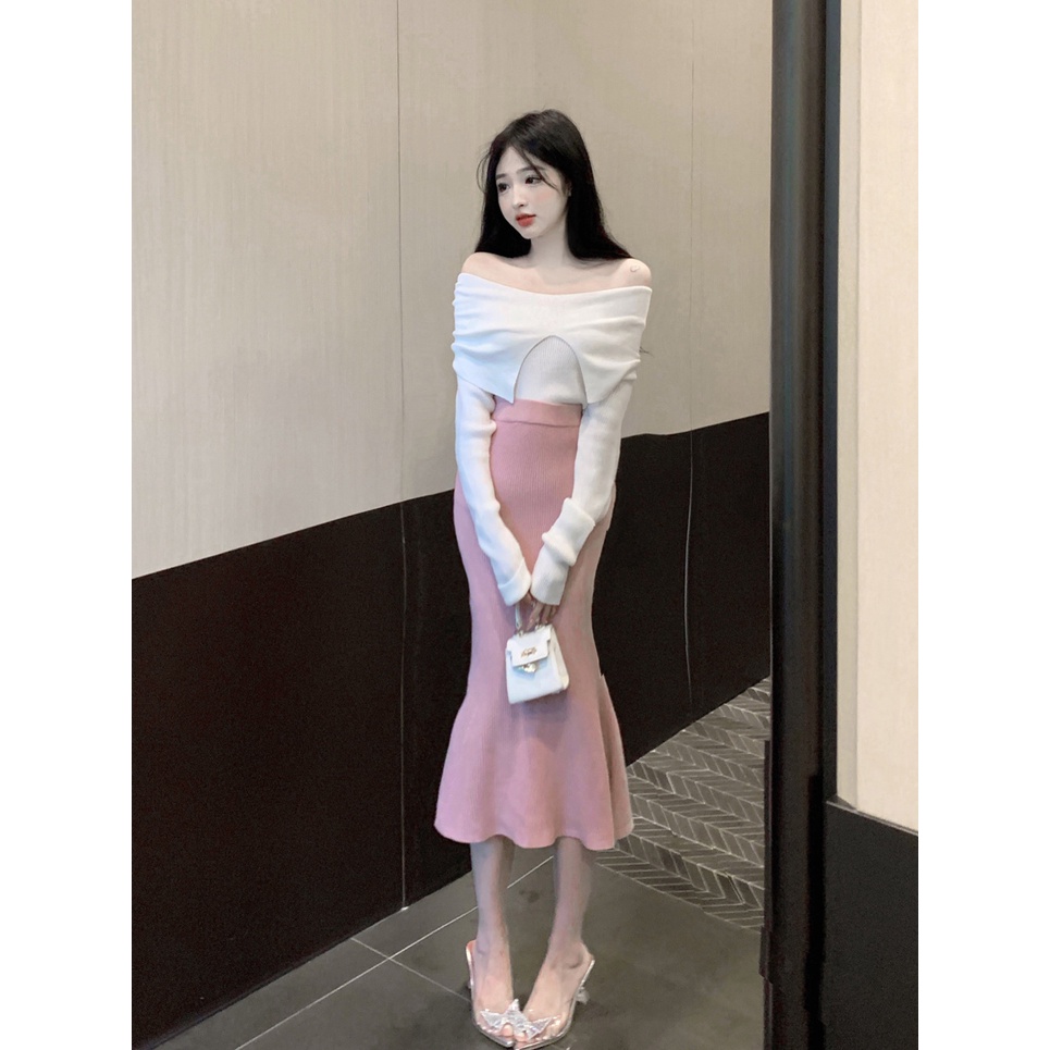 Pure Desire Áo Sweater Một Dây Dáng Ôm Sáp Mềm Mại Nhẹ Nhàng Vừa Vặn Mùa Thu Dành Cho Bạn Nữ