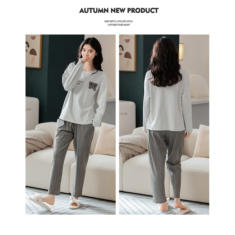 Đồ mặc nhà nữ thu đông chất cotton mịn đẹp - MH5150 | BigBuy360 - bigbuy360.vn
