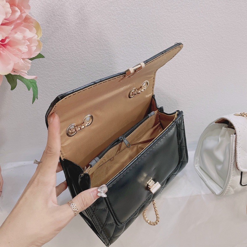 SALE tháng 5 Túi đeo chéo nữ thời trang, túi đeo chéo thêu ô khóa chử Y | BigBuy360 - bigbuy360.vn
