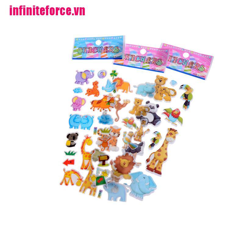 Miếng Dán Trang Trí Hình Động Vật 3d Xinh Xắn