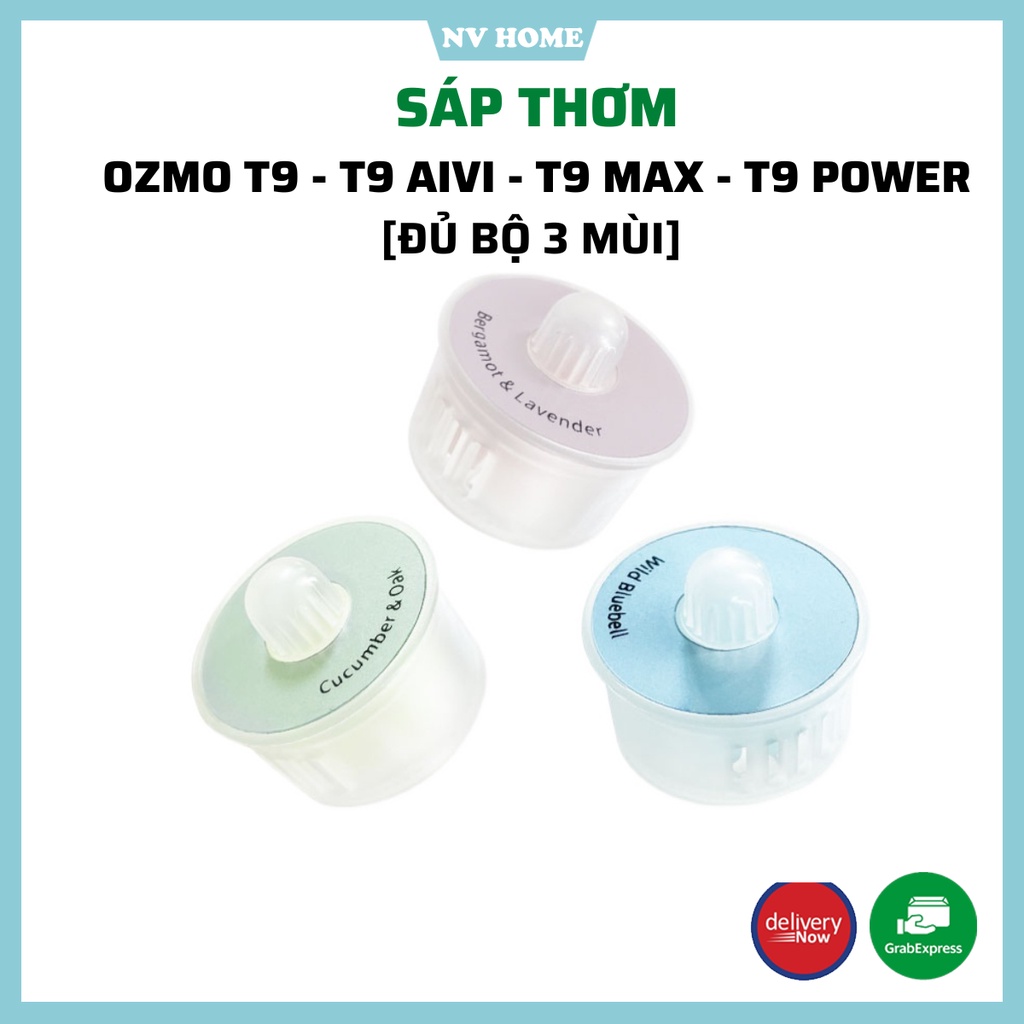 Phụ kiện robot hút bụi Ecovasc Deebot T9 Aivi, T9 Max, T9 Power, T9 Aivi Plus, Ozmo T9 Sáp thơm 3 mùi, viên thơm